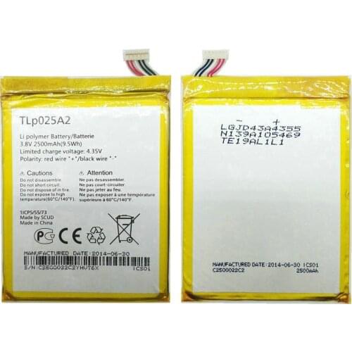 1pcs 100% High Quality 2500mAh Battery For Alcatel go play 7048x phone
