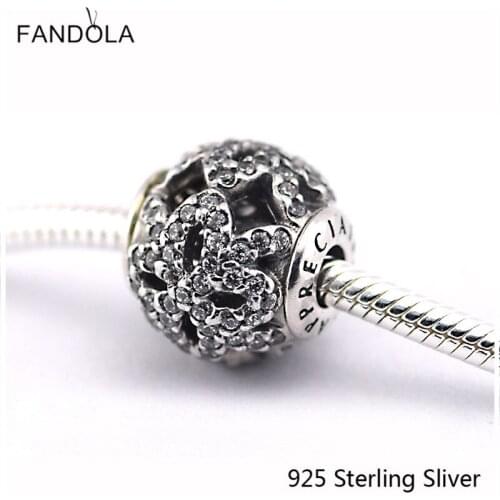 CKK Small Hole Essence Beads Apprecition Charms 925 Sterling Silver Original Jewelry For Women Fits For Bracelets