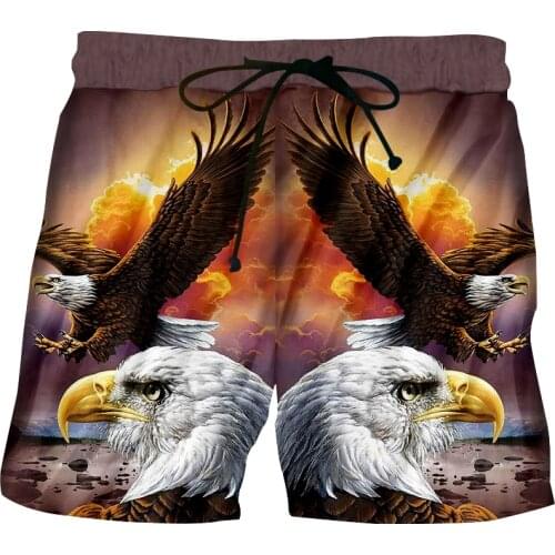 CJLM New 3D Printed Shorts DIY Fashion And Interesting Eagle Pants Customized Sunset Plus Size Mens Wholesale Purchase Dropship
