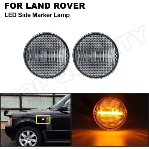 For Land Rover Range Rover L322 2003 2004 2005 2006 2007 2008 2009 2010 2011 2012 Dynamic Arrow LED Side Marker Turn Signal Lamp