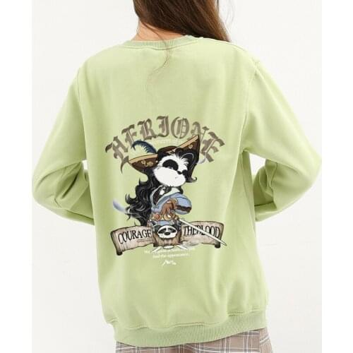 Panda Harajuku Print Fleece Hoodies Vintage Anime Pullover Hooded Sweatshirt Female Men Casual Fashion Streetwear Sudadera Mujer