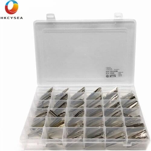 HKCYSEA 175pcs/lot Engraved Line Scale Shearing Teeth Blank Car Key Cutting Blade Key Reticle (35 Type Full Set LISHI 2 in1)
