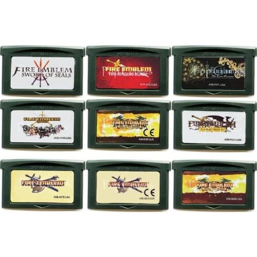 Fire Emble Series Transport Red Shell for 32 Bit Video Game Cartridge Console Card Handheld