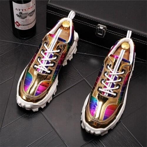 Fashion Men Casual Footwear Men Spring Casual Lace Up Shoes Fashion Luxury Designer Man Leather Sneakers 143