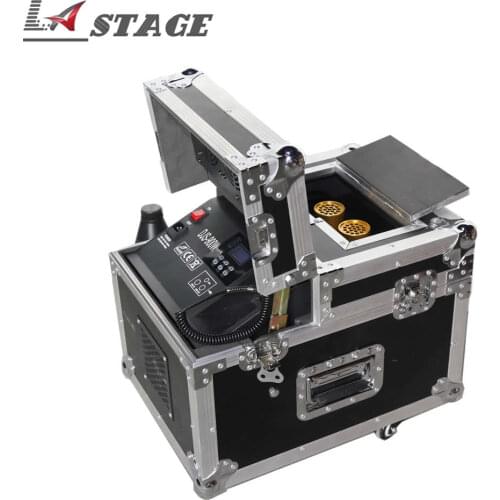 Remote Control Led Haze Machine 900w Double Outputs Disco Fog Machine With Flight Case Packing