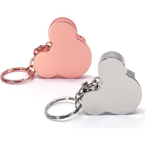 Metal pen drive rose gold silver usb flash drive 4GB 8GB 16GB 32GB 64GB 128GB 256GB Mouse ear memory stick pendrive u stick