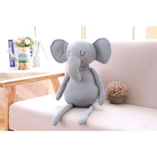 Cartoon Cute Long-Legged Rabbit Elephant Plush Doll 50CM Birthday Present Placate Doll To Give Children Room Decoration Gift