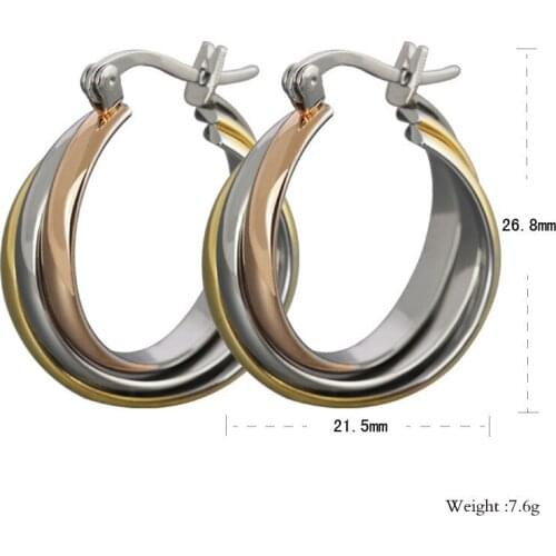 Fashion Trendy Jewelry Stainless Steel Earrings Star Favorite Luxury Brand Lover Earrings For Women