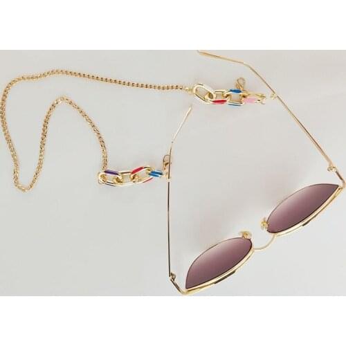 Fashion Reading Glasses Face mask Chain For Women metal Imitation pearls Non-slip Sunglasses Cords Casual Eyeglass Chain For Men