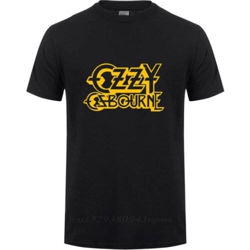 2020 Summer Ozzy Osbourne T Shirts Printed Men Brand Hip Hop Short Sleeve T-shirt Custom Printed Punk Rock Custom Tshirt