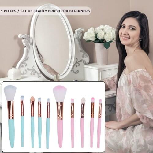Eyeshadow Eyebrows Beauty Cosmetics 5pcs Professional Eyes Makeup Brushes Set Women Enduring Cosmetic Makeup Tools
