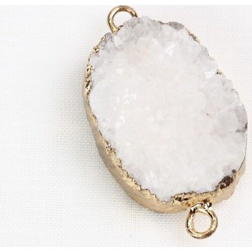 Irregular Nature Stone Pendant DIY Necklace Bracelet Girl Gift