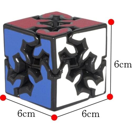 New 2x2x2 Gear Magic Cube 3D Puzzle Cubes Educational Toy Special Toys magico profissional Kids Gift 6cm (S5
