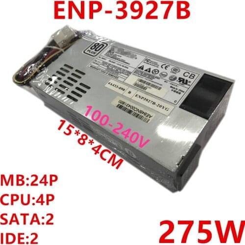 New PSU For Enhance Small Flex 1U E200 275W Power Supply ENP-3927B