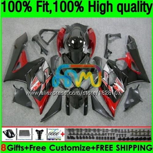 OEM For SUZUKI GSXR-1000 GSX R1000 GSXR 1000 CC 05 06 42BS.15 GSX-R1000 1000CC 05 06 K5 GSXR1000 2005 2006 Fairing Dark red hot