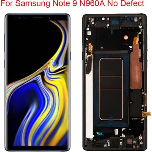 Original N960F LCD For Samsung Galaxy Note 9 Display With Frame Super AMOLED Note9 SM-N960A N960T LCD Touch Screen Assembly