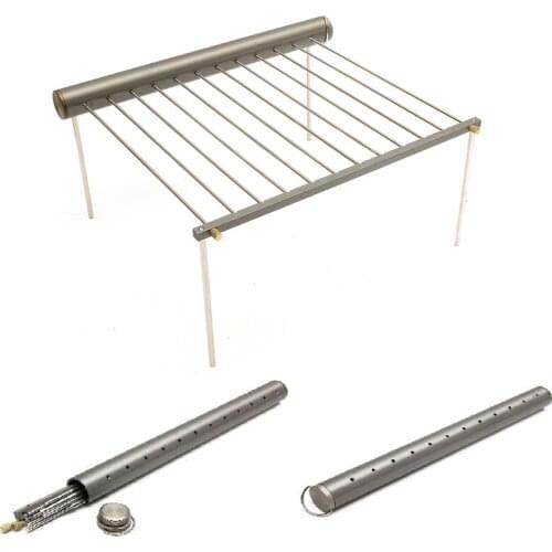 Stainless Steel Portable Outdoor Camping Beach Folding BBQ Grill Stove