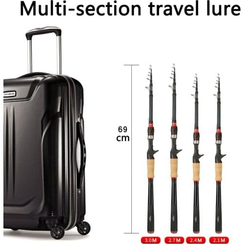 Portable Fishing Rod Lure MH Telescope Spinning Casting High Carbon Feeder Tackle Sea Rods Bass Carp Fishing Rod Tackle Holders