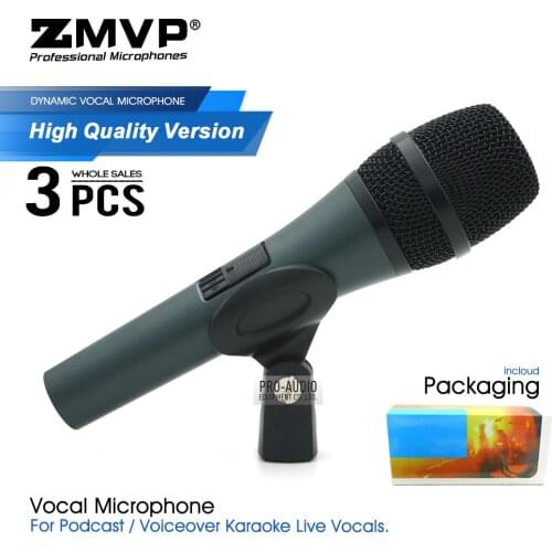 3pcs/lot High Quality Version E845 Wired Microphone Professional Super-cardioid E845S Handheld Mic for Karaoke Live Vocals Stage