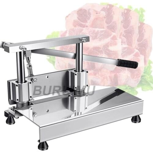 Manual Meat Bone Cutter Machine Trotters Cutting MachineRibs Guillotine Machine Bone Saw Machine Chicken Chopper Machine