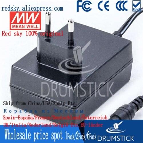 Only 11.11)MEAN WELL GST36E24-P1J (6Pcs) 24V 1.5A meanwell GST36E 24V 36W AC-DC High Reliability Industrial Adaptor