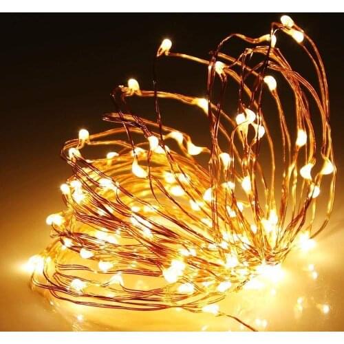 USB Copper Wire Lantern Home Christmas Tree Hotel Decoration LED Copper Wire Lantern String party decoration