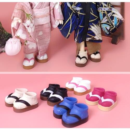 Ymy plain body OB11 doll clay man clogs flip-flops kimono shoes doll accessories