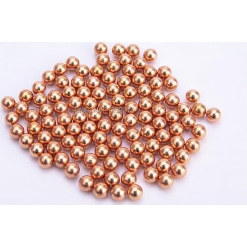 1# 0.16inch 4.06mm Copper Plated BB balls hunting balls slingshot balls bearing balls 3650PCS/KG