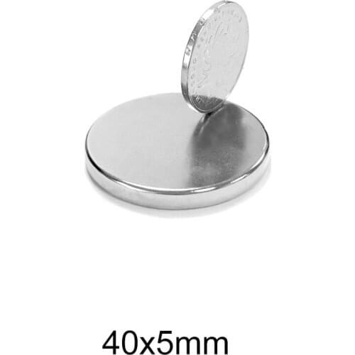 1/2/5/10PCS 40x5 Big Round Powerful Magnets 40mmx5mm Bulk Sheet Neodymium Magnet 40x5mm Permanent NdFeB Strong Magnet Disc 40*5