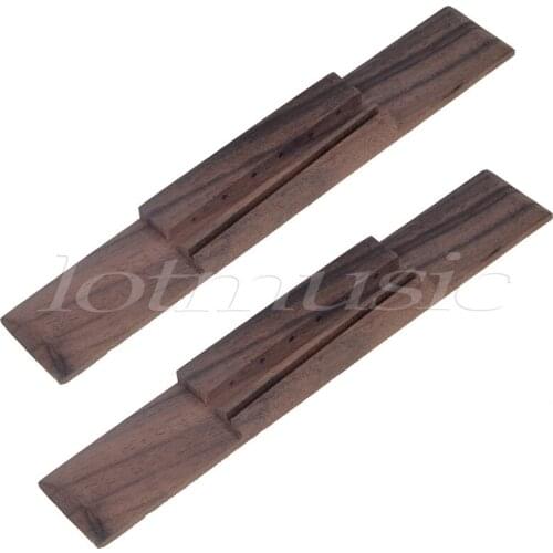 2pcs Rosewood Wood 39 inch Classical Guitar Bridge Parts