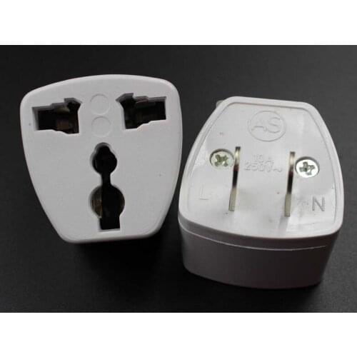 20pcs/lot American Brazil Mexico Wall plug Universal AC Power Plug Travel Power Plug Adapter UK AU EU to US Adaptor Converter