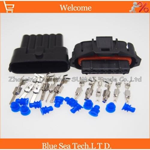 6 Pin male&female 3.5mm Auto senser plug,GAK diesel common rail injector/intake pressure plug connector for Bosch connector