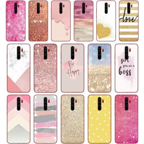 70SD Glitter Bling Powder Soft Silicone Tpu Cover phone Case for xiaomi redmi 7 8 9 8A 9A Note 7 8 9 Pro 8T 9S Case