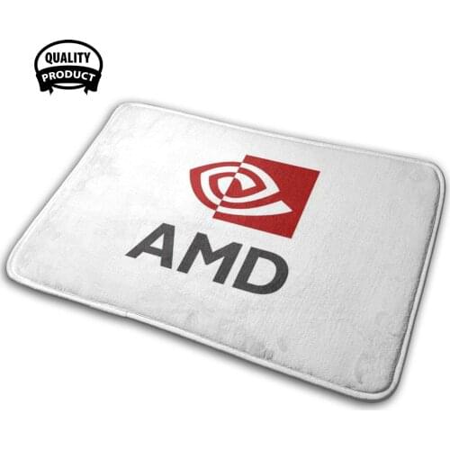 Hardware Battle: Amd 3D Soft Non-Slip Mat Rug Carpet Cushion Amd Nvidia Hardware Hardware Battle Gpu Graphic Unit Cpu Processor