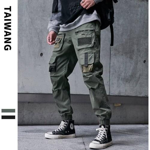 Hip Hop Cargo Pants Men Joggers Pants Streetwear Men 2020 Fashion Elastic Waist Mens Casual Trousers Sweatpants