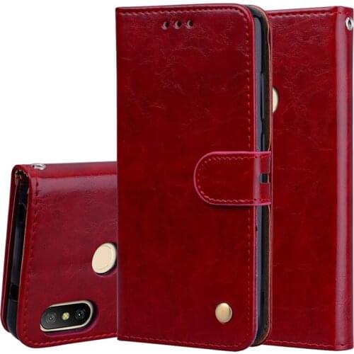 Case For Xiaomi Redmi 6 Pro Cover Mi A2 Lite Case Luxury Leather Wallet Case On Xiaomi Mi A2 Lite redmi 6pro stand Holder Shell