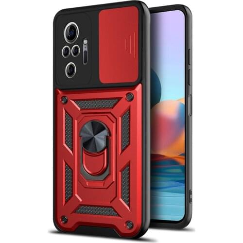For Xiaomi Redmi Note 10 Pro Max Case Shockproof Armor Ring Magnetic Car Holder Soft Bumper Cover for Redmi Note 10 4G 10S Case