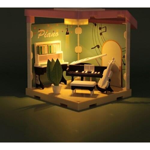 DIY Wooden Dollhouse Princess Castle Doll Houses With Furniture Kit Casa Assemble Toys for Kids Children Christmas Gift