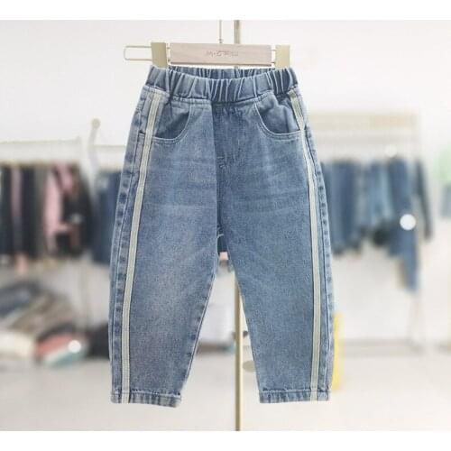 Toddler Boys Jeans Casual Korean Loose Spring Autumn Trousers for Boy Kids Denim Pants 2 3 4 5 6 Years Children Harem Pants 2020