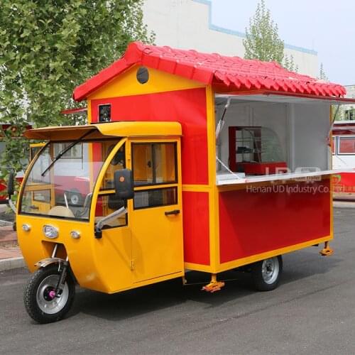 Mobile Food Tricycle Electric Tuk Tuk Piaggio Ape Ice Cream Food Trucks for Sale