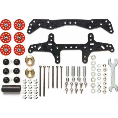 FMA/AR/MA Chassis Modify Parts Set 15514 FRP+Aluminum Rollers Damper Set For FM-A Chassis Tamiya Mini 4WD Car Model