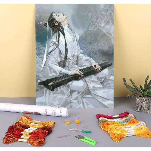 Mo Dao Zu Shi Printed Canvas 11CT Cross-Stitch Full Kit Embroidery DMC Threads Handiwork Handmade Hobby Knitting Package