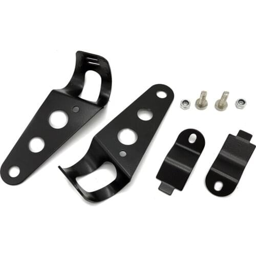 JEAZEA Universal Motorcycle 28mm-34mm Turn Signal Headlight Mount Bracket Head Light Lamp Holder Adjuster Fork Mount Clamp