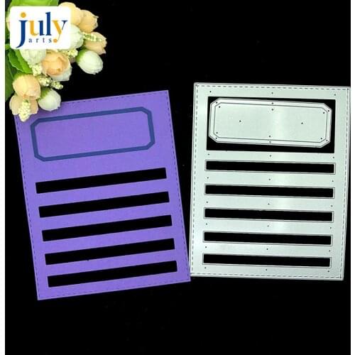 Julyarts Scrapbooking Dies Templates 3D Gift Box Cutting Dies Carbon Steel Embossing Stencil Card Irregular Figure Borders DIY