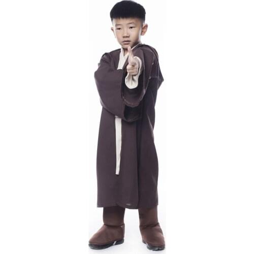 Luke skywalker the last jedi costume jedi cloak costume robe Cosplay Party Fancy dress halloween costumes for kids boys Carnival
