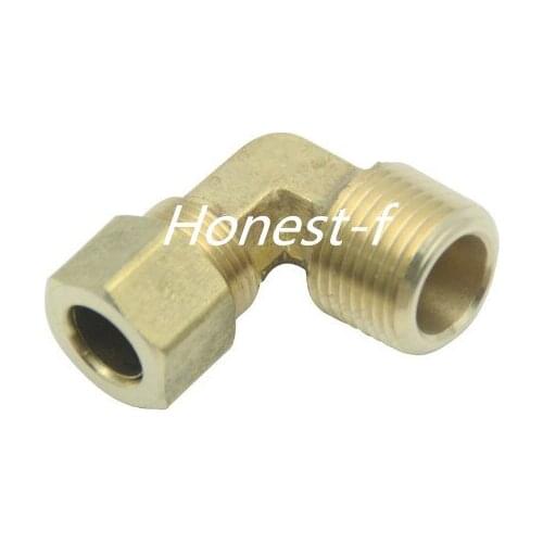 LTWFITTING 3/8" OD x 3/8" Male NPT 90 Deg Compression Elbow,BRASS COMPRESSION FITTING