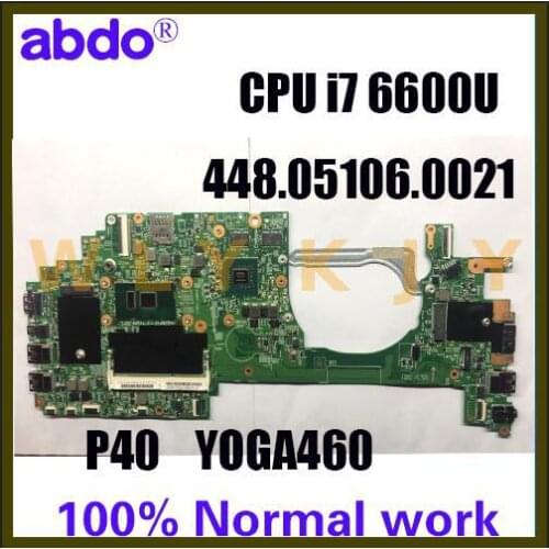 For Lenovo ThinkPad P40 Yoga 460 Laptop motherboard LCL-1 MB 14283-2 448.05106.0021 I7 6600U 2G Discrete graphics 100% test OK