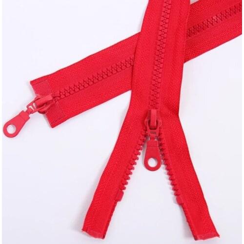 Candy color #5 resin zipper double splits garment coat zipper 80cm two-way separating zipper garment zippers