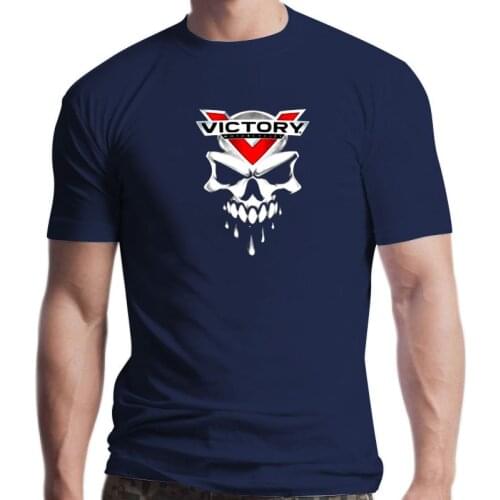 New Victory Motorcycles Tee Two Sides 2021 Mens T-shirt Fashion Mens Cotton T Shirt