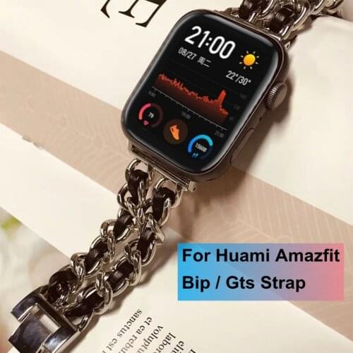 20mm Stainless Strap For Amazfit GTS GTR 42mm Watch Strap Bracelet For Huami Amazfit Bip Lite S U GTS 2 Strap Band